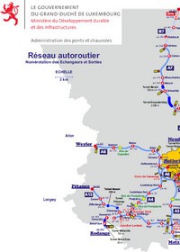 Carte du réseau autoroutier