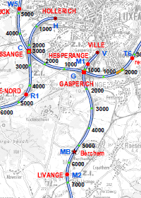 Traffic nodes map