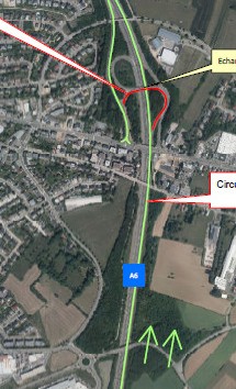 A6: Barrage de la bretelle de sortie de l’échangeur Strassen