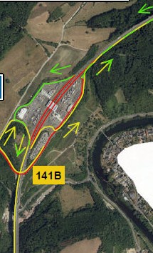A1: Chantier à hauteur de la frontière germano-luxembourgeoise