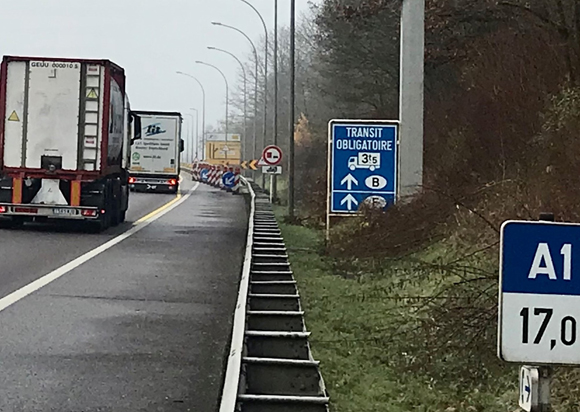 A1: Viaduc de Munsbach (OA1135) - Vitesse maximale autorisée limitée à 50 km/h dans les deux directions à partir du vendredi 7 juin 2024