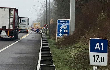 A1: Viaduc de Munsbach (OA1135) - Vitesse maximale autorisée limitée à 50 km/h dans les deux directions à partir du vendredi 7 juin 2024
