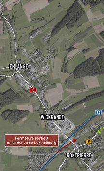 A4: Barrage de la sortie 3 de l’échangeur Pontpierre en direction du Luxembourg à partir du lundi 1er juillet 2024