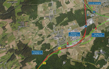 A4: Chantier entre la jonction Esch et la croix de Cessange (27-30.06.2025)