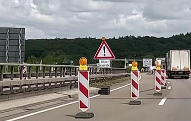 A8/A13: Temporäre verkehrliche Einschränkungen im Bereich der Moselbrücke bei Schengen (11-12.09.2025)