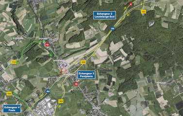 A4: Chantier sur l’échangeur Pontpierre de l’autoroute
