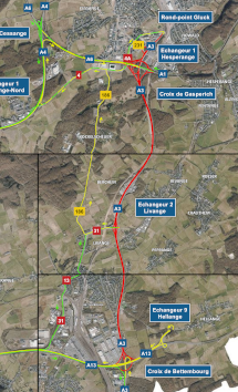 A3: Chantier sur l’autoroute entre la Croix de Gasperich et la Croix de Bettembourg du vendredi 26.06.2026 vers 20h00 au lundi 29.06.2026 vers 04h00 (19.06.2026)