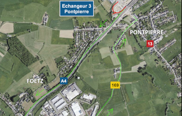 A4: Chantier sur l’échangeur Pontpierre de l’autoroute (11-13.07.2026)